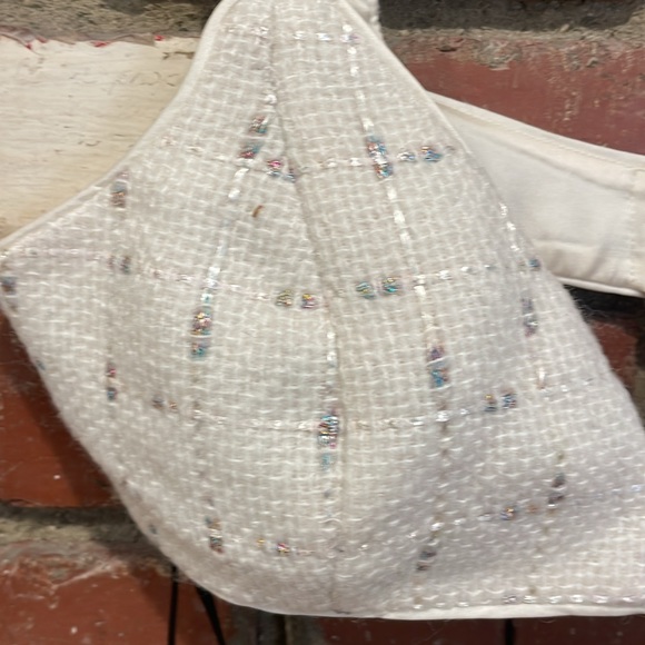 NWT Assignment X Revolve Gisele Bralette in Ivory Pearl size small - Picture 4 of 5